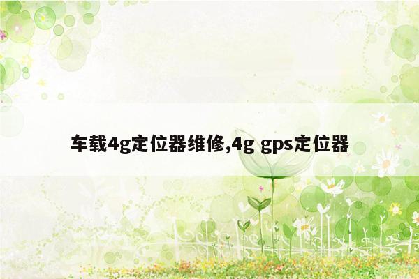 车载4g定位器维修,4g gps定位器