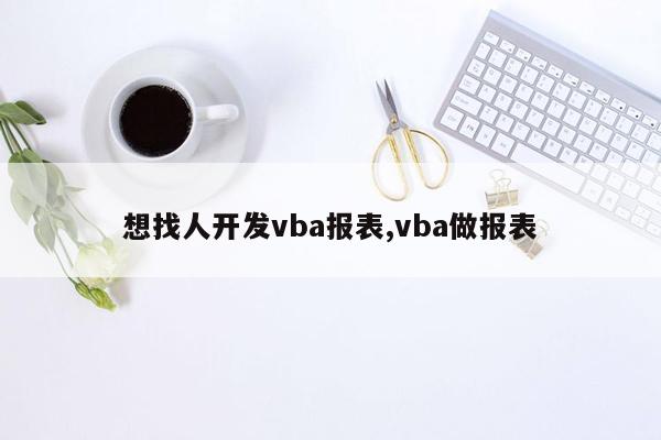 想找人开发vba报表,vba做报表