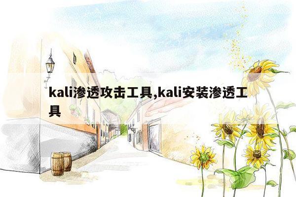 kali渗透攻击工具,kali安装渗透工具