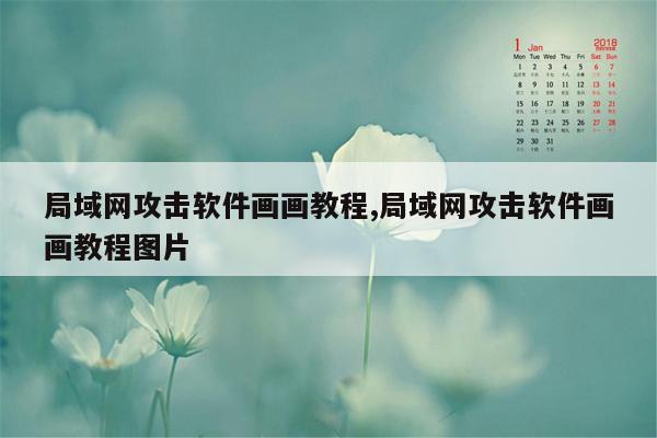 局域网攻击软件画画教程,局域网攻击软件画画教程图片