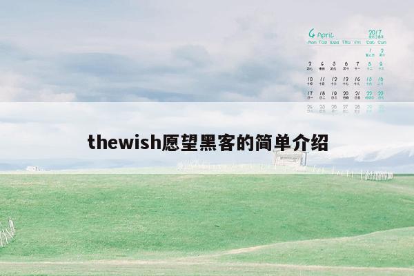 thewish愿望黑客的简单介绍