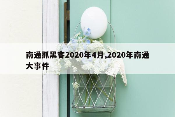 南通抓黑客2020年4月,2020年南通大事件