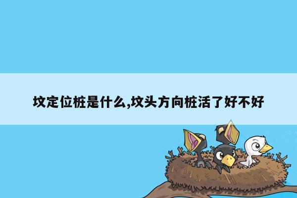 坟定位桩是什么,坟头方向桩活了好不好