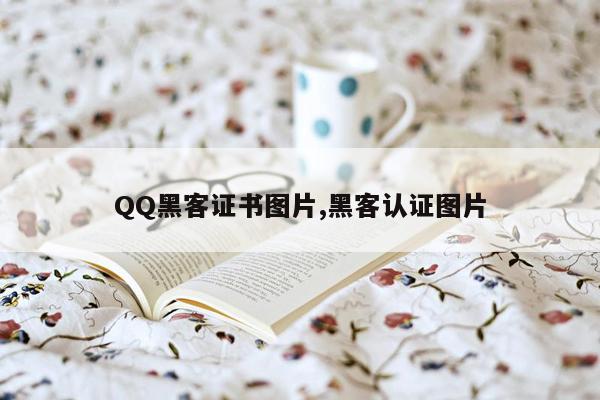 QQ黑客证书图片,黑客认证图片