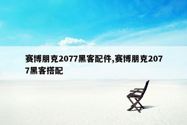 赛博朋克2077黑客配件,赛博朋克2077黑客搭配