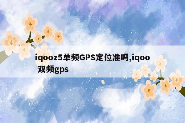 iqooz5单频GPS定位准吗,iqoo 双频gps