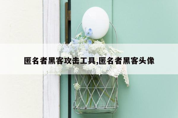 匿名者黑客攻击工具,匿名者黑客头像