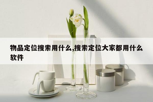 物品定位搜索用什么,搜索定位大家都用什么软件